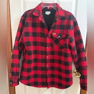Matix Flannel Sherpa Lined Shirt Jacket